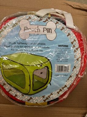 Portable Dog Playpen - Red